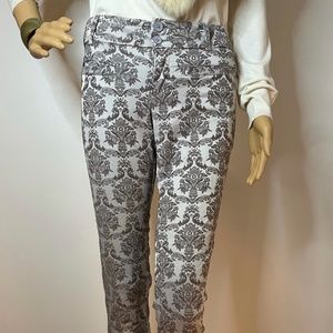 Cartonnier cropped jacquard cream cropped pants!